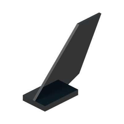 RUDDER 2X6X4 · Black (réf. BrickLink Black)