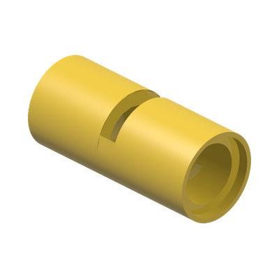 TUBE, W/ DOUBLE 4.85 HOLE · Bright Yellow (réf. BrickLink Yellow)