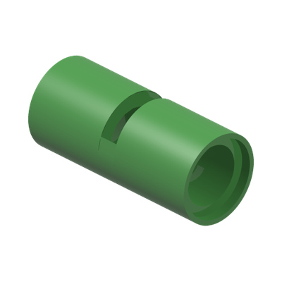 TUBE, W/ DOUBLE 4.85 HOLE · Bright Green (réf. BrickLink Bright Green)