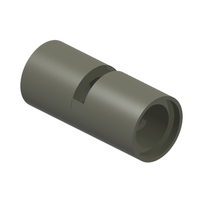 TUBE, W/ DOUBLE 4.85 HOLE · Titanium Metallic (réf. BrickLink Pearl Dark Gray)