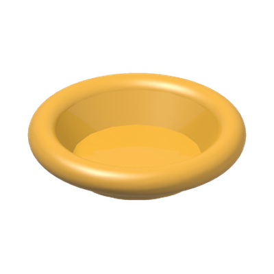 DISH Ø24 · Flame Yellowish Orange (réf. BrickLink Bright Light Orange)