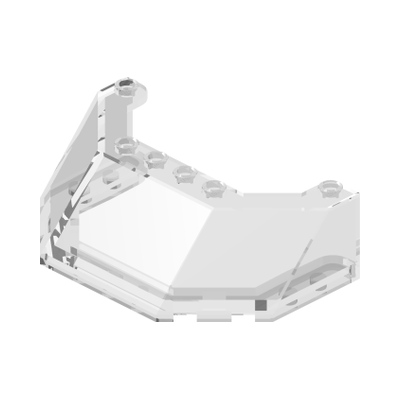 Windscreen 5 x 8 x 2 · LEGO 6259818 (réf. BrickLink 62576) · Couleur BrickLink : Trans-Clear