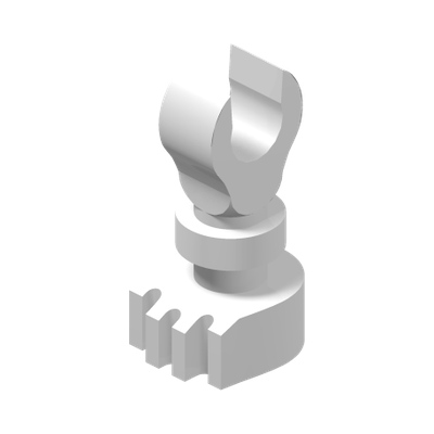SKELETON LEG · LEGO 6240495 (réf. BrickLink 6266) · White (réf. BrickLink White)