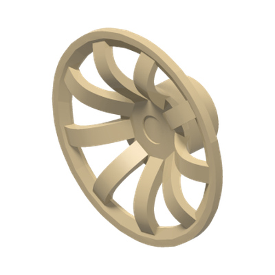 HUB CAP Ø 24 · LEGO 6458388 (réf. BrickLink 62701) · Brick Yellow (réf. BrickLink Tan)