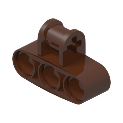 CROSS BLOCK 3X2 · Reddish Brown (réf. BrickLink Reddish Brown)