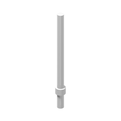 STICK 6M W/FLANGE · LEGO 6170419 (réf. BrickLink 63965) · White (réf. BrickLink White)