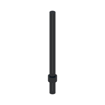 STICK 6M W/FLANGE · Black (réf. BrickLink Black)