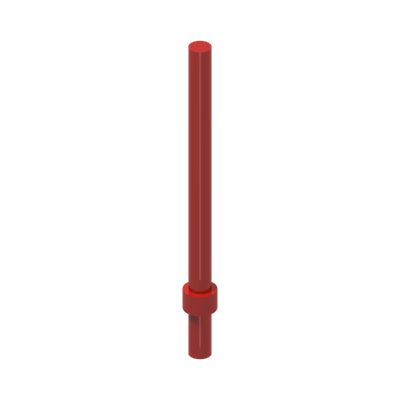 STICK 6M W/FLANGE · Bright Red (réf. BrickLink Red)