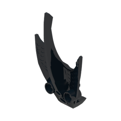 Bionicle Toa Webbed Fin Armor · Réf. BrickLink 64296 · Couleur BrickLink : Black