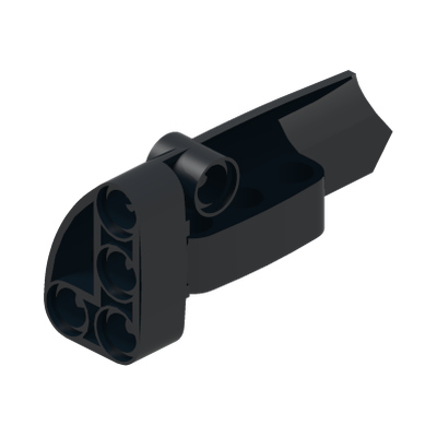 RIGHT PANEL 3X7 · Black (réf. BrickLink Black)