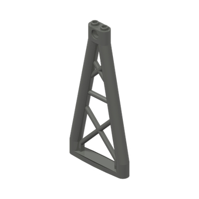 Support 1 x 6 x 10 Girder Triangular · LEGO 4648252 (réf. BrickLink 64449) · Couleur BrickLink : Dark Bluish Gray