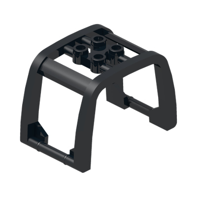 CRASH BAR 4X6X3 · LEGO 6240526 (réf. BrickLink 64450) · Black (réf. BrickLink Black)