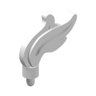 FEATHER · LEGO 6289366 (réf. BrickLink 64647) · White (réf. BrickLink White)