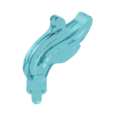 FEATHER · Tr. Light Blue (réf. BrickLink Trans-Light Blue)