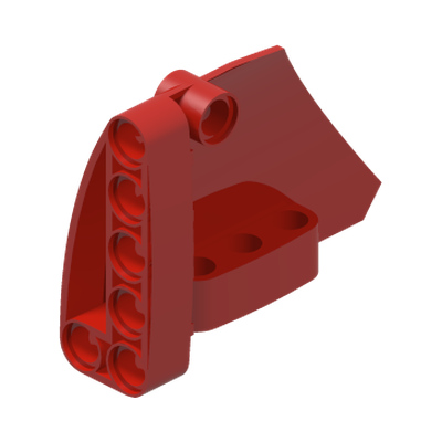 RIGHT PANEL 5X7 · LEGO 4543489 (réf. BrickLink 64680) · Bright Red (réf. BrickLink Red)