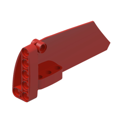 RIGHT PANEL 5X11 · LEGO 6334497 (réf. BrickLink 64682) · Bright Red (réf. BrickLink Red)