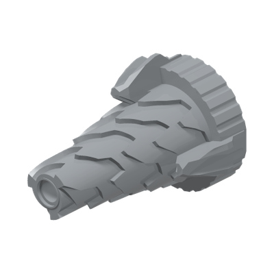 Cone Spiral Jagged - Step Drill · LEGO 4538783 (réf. BrickLink 64713) · Couleur BrickLink : Light Bluish Gray