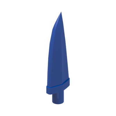 Minifigure, Weapon Sword, Spike Flexible 3.5L with Bar End · LEGO 6270086 (réf. BrickLink 64727) · Bright Blue (réf. BrickLink Blue)