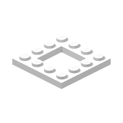 FRAME PLATE 4X4 · LEGO 6167450 (réf. BrickLink 64799) · White (réf. BrickLink White)