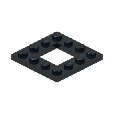 FRAME PLATE 4X4 · Black (réf. BrickLink Black)