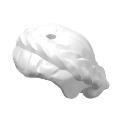 MINI WIG NO. 3 · LEGO 6015217 (réf. BrickLink 64807) · White (réf. BrickLink White)