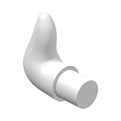 COW HORN · LEGO 6328195 (réf. BrickLink 64847) · White (réf. BrickLink White)