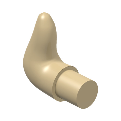 COW HORN · Brick Yellow (réf. BrickLink Tan)