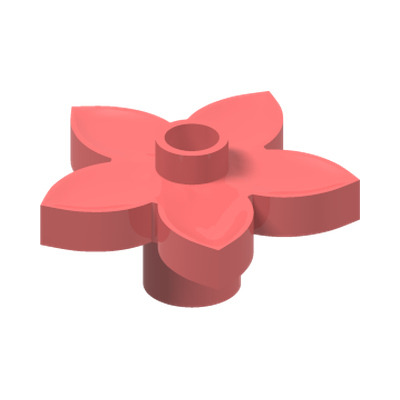 DUPLO FLOWER · Vibrant Coral (réf. BrickLink Coral)