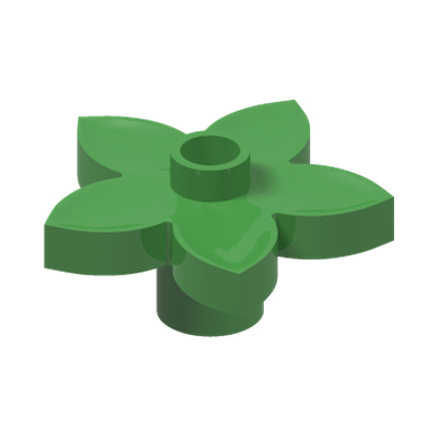 DUPLO FLOWER · Bright Green (réf. BrickLink Bright Green)