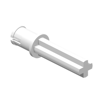 4.85 BUSH, W/ 2 MODULE CROSS AXLE · LEGO 6289797 (réf. BrickLink 65249) · White (réf. BrickLink White)