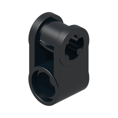 CROSS BLOCK 90° · Black (réf. BrickLink Black)