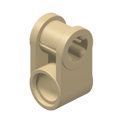 CROSS BLOCK 90° · Brick Yellow (réf. BrickLink Tan)