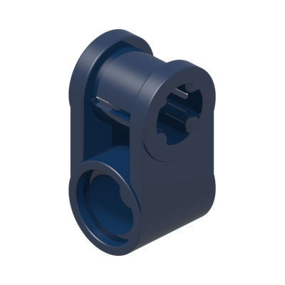 CROSS BLOCK 90° · Earth Blue (réf. BrickLink Dark Blue)