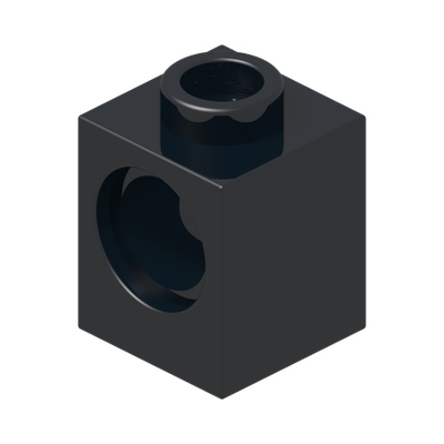TECHNIC BRICK 1X1 · Black (réf. BrickLink Black)