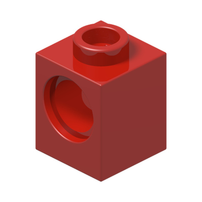TECHNIC BRICK 1X1 · Bright Red (réf. BrickLink Red)