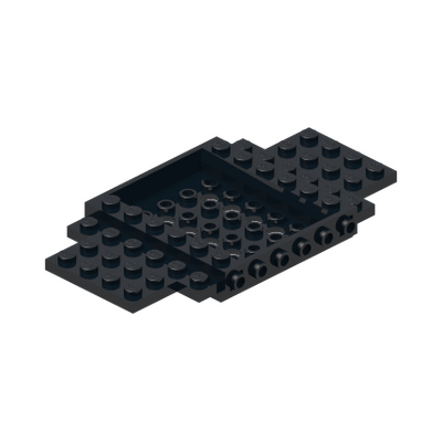 CHASSIS, 6X12X1 · Black (réf. BrickLink Black)
