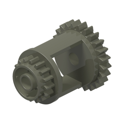 Technic, Gear Differential 24-16 Tooth · LEGO 657327 (réf. BrickLink 6573) · Couleur BrickLink : Dark Gray