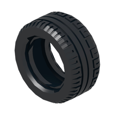 Tire 30.4 x 14 VR · LEGO 75777 (réf. BrickLink 6578) · Couleur BrickLink : Black