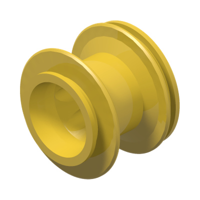 Wheel 43.2 x 28 Balloon Small · LEGO 4496701 (réf. BrickLink 6580) · Couleur BrickLink : Yellow