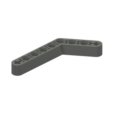 TECHNIC ANGULAR BEAM 4X6 · Dark Stone Grey (réf. BrickLink Dark Bluish Gray)