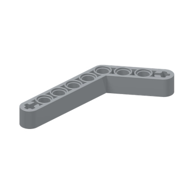 TECHNIC ANGULAR BEAM 4X6 · Medium Stone Grey (réf. BrickLink Light Bluish Gray)