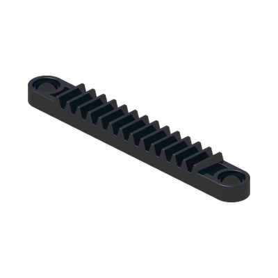 Technic, Gear Rack 1 x 8 with Holes · LEGO 4275503 (réf. BrickLink 6630) · Couleur BrickLink : Black