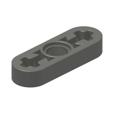 TECHNIC LEVER 3M · Dark Stone Grey (réf. BrickLink Dark Bluish Gray)