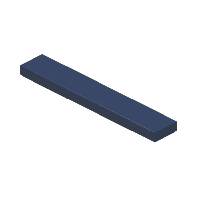 FLAT TILE 1X6 · Earth Blue (réf. BrickLink Dark Blue)