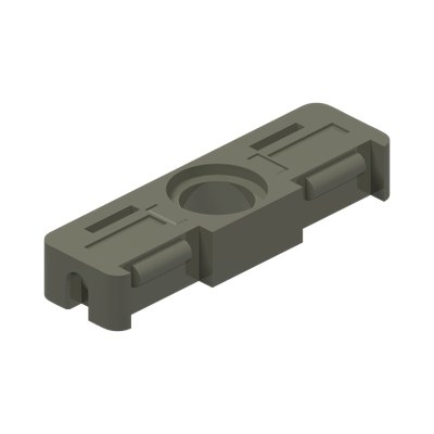 Technic, Flex Cable End Double, Pin Connection · Réf. BrickLink 6642 · Couleur BrickLink : Dark Gray