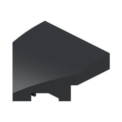 PLATE W/ BOW 2X2X2/3, 45 DEG. · Black (réf. BrickLink Black)