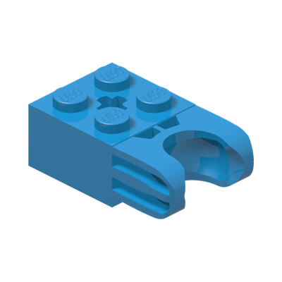 BRICK 2X2 W. CUP FOR BALL · Dark Azur (réf. BrickLink Dark Azure)