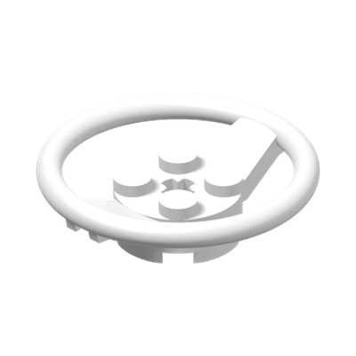 STEERING WHEEL NO. 1 · White (réf. BrickLink White)