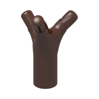 PLANT, W/ 3.2 SHAFT, NO. 3 · Reddish Brown (réf. BrickLink Reddish Brown)