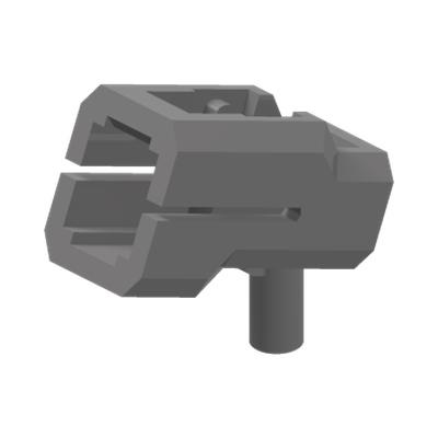 Minifigure, Weapon Bazooka, Mini Blaster / Shooter · LEGO 6345879 (réf. BrickLink 69767) · Couleur BrickLink : Flat Silver